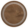 Hermia Seljuk - Walnut Juego de Salvamanteles de Madera de 4 Piezas